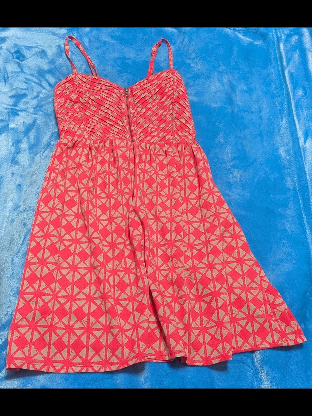 🌸 Pink Geometric Print Sundress 🌸